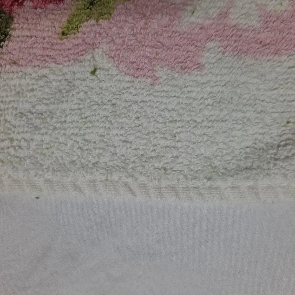 Vintage Stylehouse Bath Hand Towel Washcloth Pink Retro Soft 60s 70s USA Set x 4